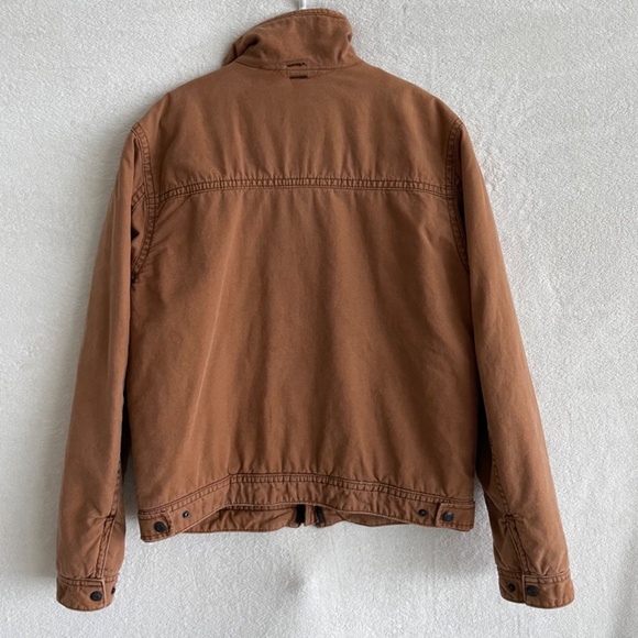 Abercrombie & Fitch Wool Blanket Lined Jacket Coat Large Chore Work Wear. - Picture 2 of 6